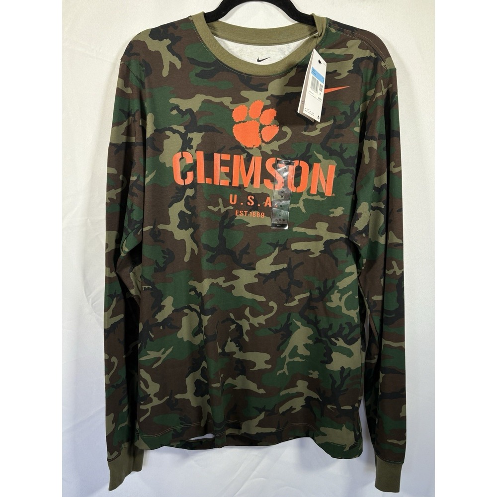 Nike Officially Licensed Shirt Size M Clemson Military Tribute dri-fit new